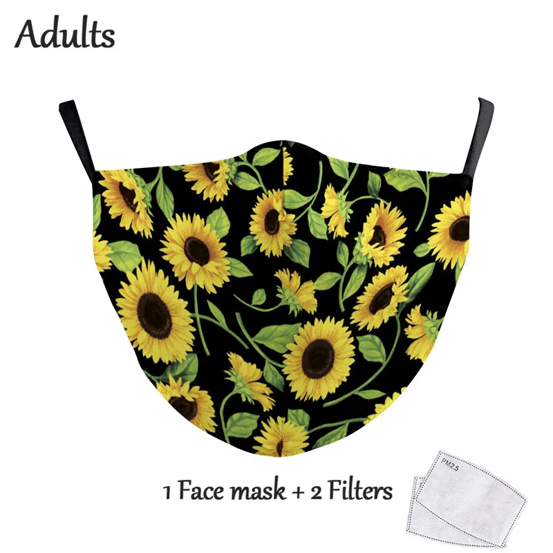 Vrhnja Tkanina Masko za enkratno uporabo za Odrasle Stroj Usta Kritje Maska Zaščitna PM2.5 Windproof Maske Moda Print Masko Mascarillas