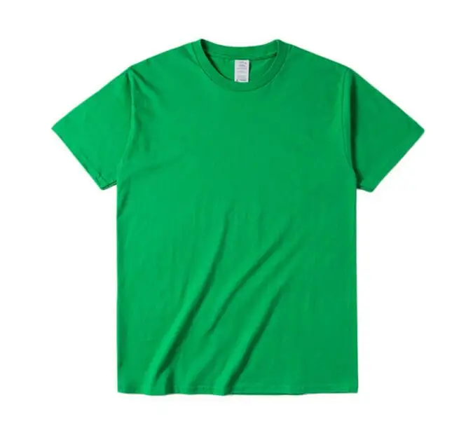 Vroče 2021 Poletje Novo Bombaž Solid Majica s kratkimi rokavi Moški Vzročno-O-vratu Basic majica s kratkimi rokavi Moški Vrhovi T-majice