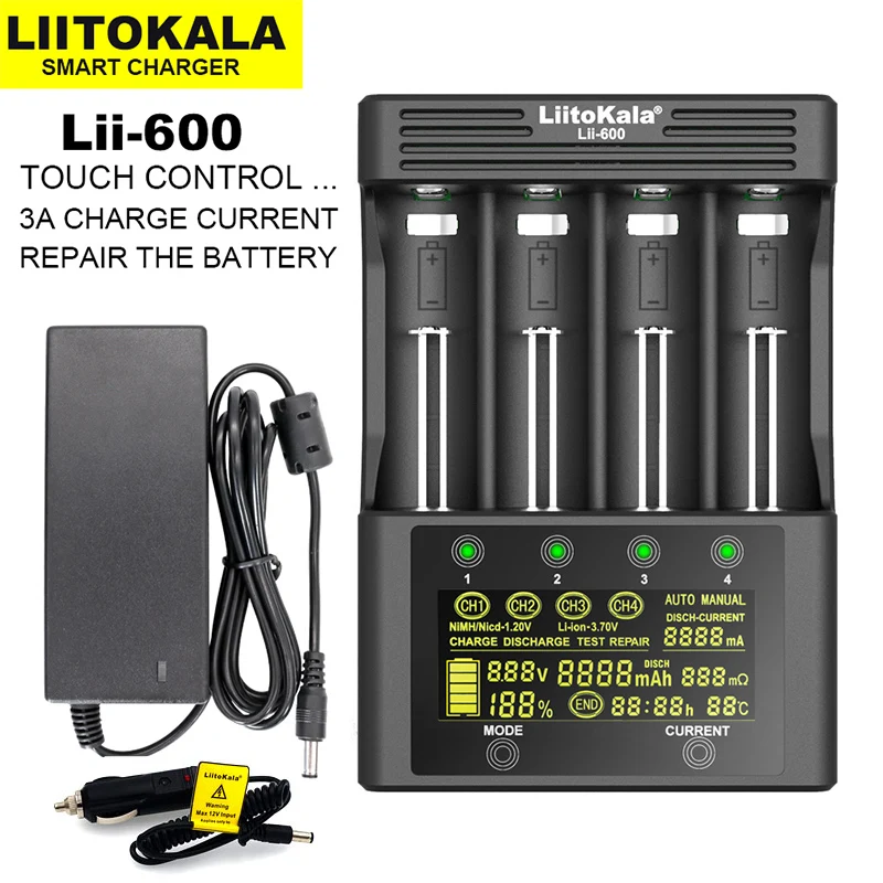 Vroče LiitoKala Lii-PD4 Lii-S6 Lii-S8 Lii-600 Polnilec za 18650 26650 21700 AA AAA 3,7 V/3.2 V/1.2 V/ litij-NiMH baterije