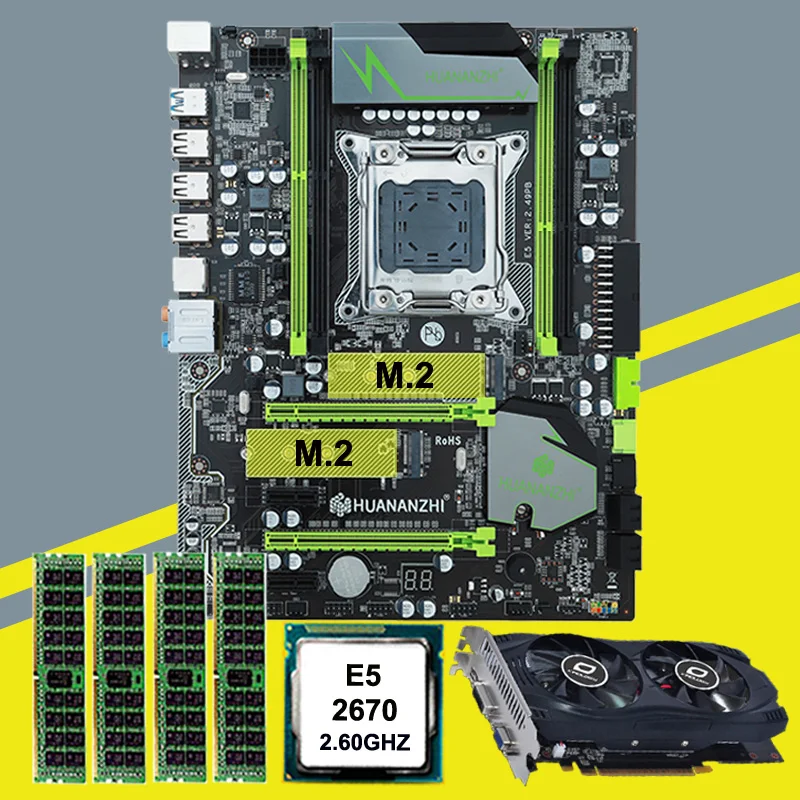 Vroče prodaje HUANAN X79 matično ploščo video kartice GTX750Ti 2G DDR5 CPU Xeon E5 Razdaljo 2670 C2 RAM-a, 16 G(4*4G) DDR3 RECC vseh testiranih pred ladja