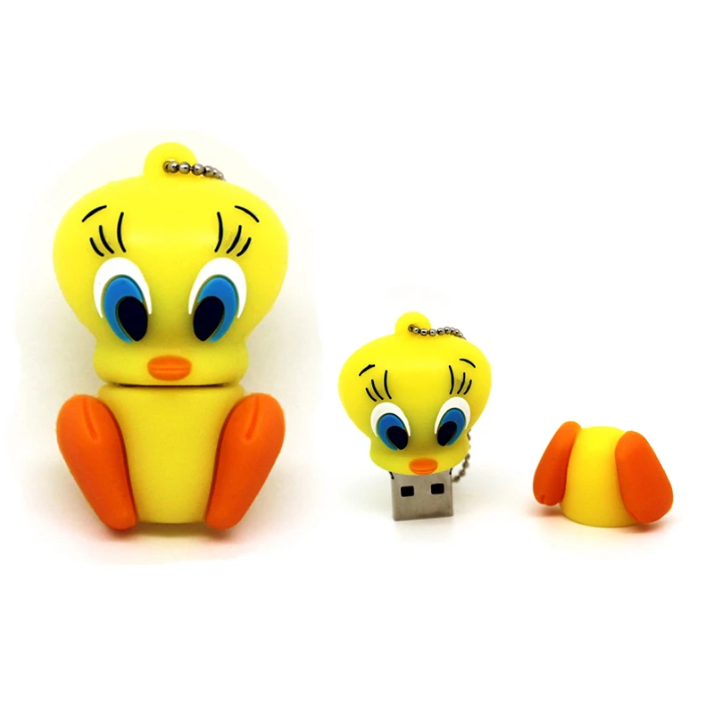 Vroče Prodaje Looney Tunes USB 2.0 flash disk 32GB pendrive 8GB 16GB 4GB bugs bunny Daffy duck Cartoon živali pen drive 64GB lep