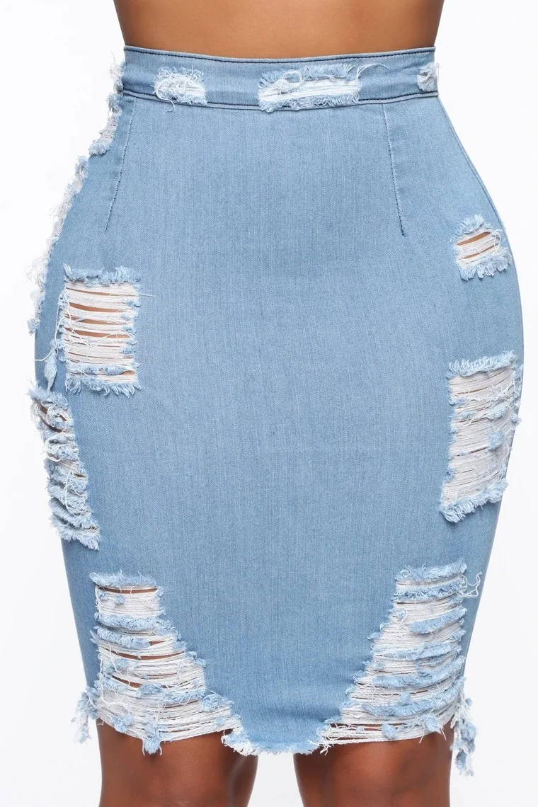 Vroče prodaje ženska poletje traper krilo Suh Pack boki jeans krilo seksi mini krilo poletnih oblačil 2020 nov prihod S-2XL