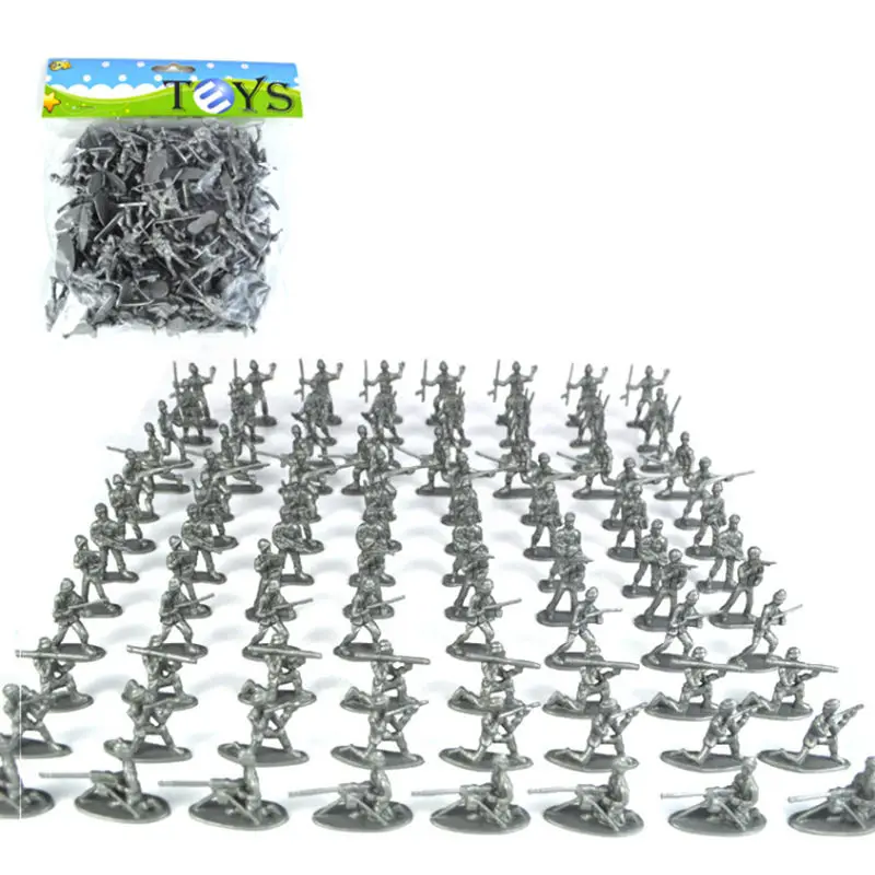 Vroče prodajo 100 kozarcev/set Mini Plastični Vojak Igrače Vojaki Nastavite Dejanje Slika Naključno veliko darilo za vaše otroke