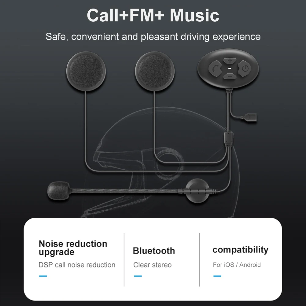 VROČE PRODAJO!!! DK11 Bluetooth 5.0 Polnilna Nepremočljiva Motoristična Slušalke Slušalke Čelada