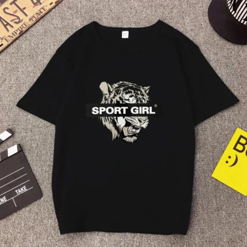 Vroče Prodajo Žensk Tshirt Evropske Ameriški Tisk Kratek Rokav O Vratu Bombaž Spandex majice s kratkimi rokavi Ženske Priložnostne Slim Tee shirt Femme