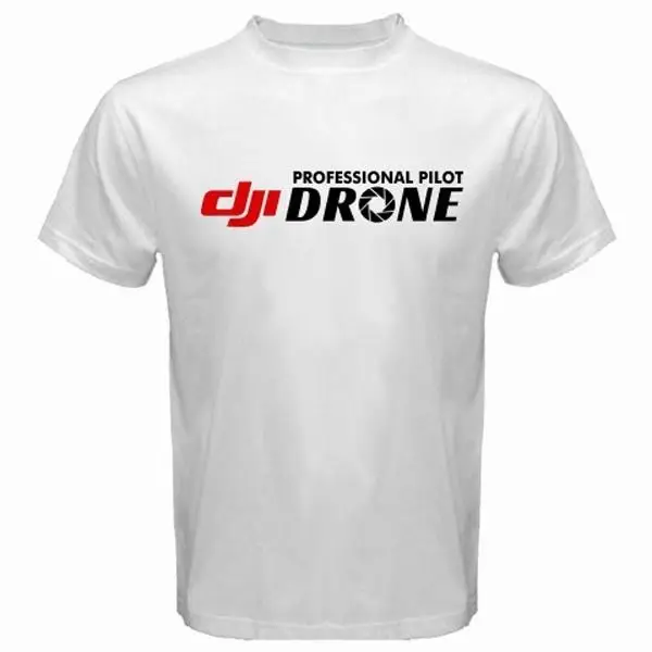 Vroče Prodati 2019 Moda DJI Poklicni Pilot Drone - po Meri Kratek Rokav Bombaž Print Majica s kratkimi rokavi