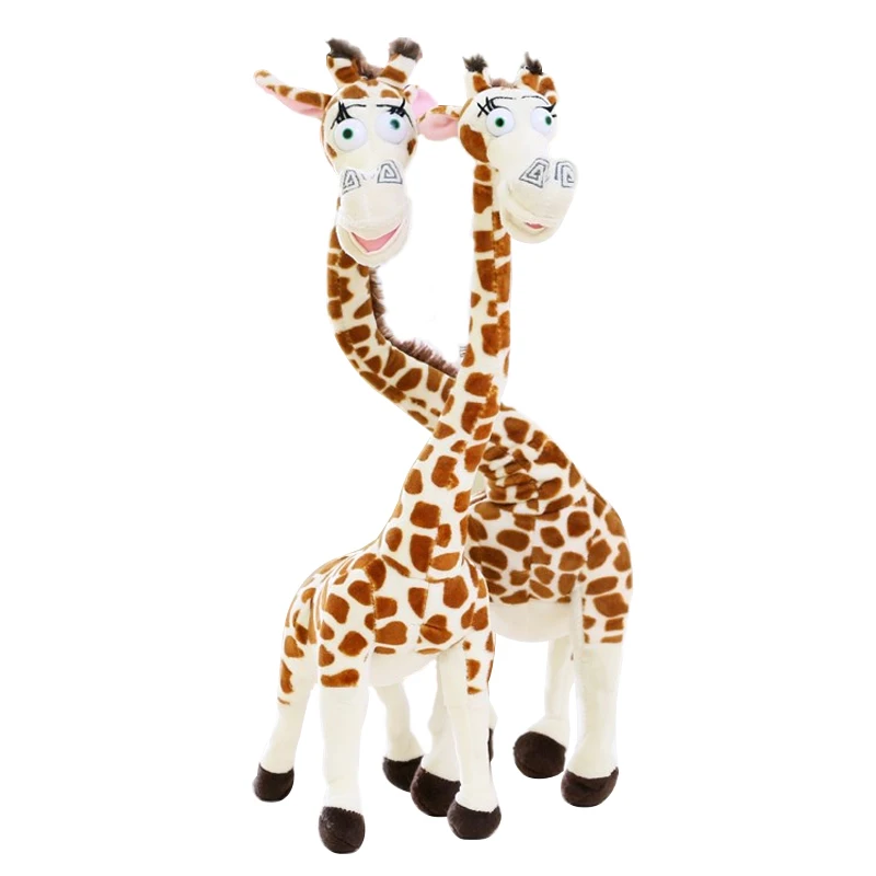 Vroče Prodati 35 CM Dolgim Vratom Žirafa Polnjene Plišastih Igrač Madagaskar 3 Srčkan Lutka za Otroke