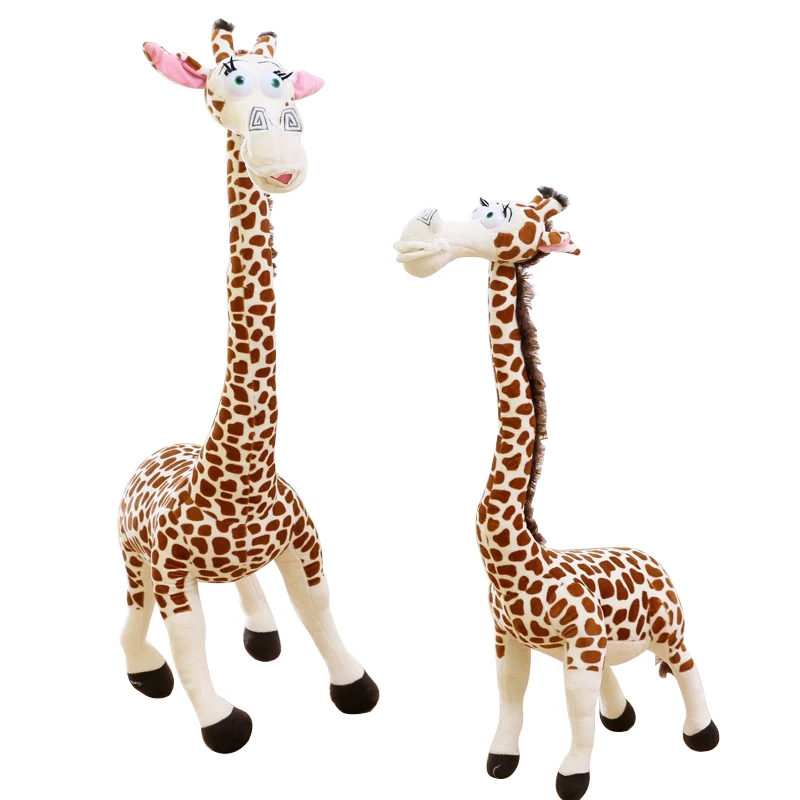 Vroče Prodati 35 CM Dolgim Vratom Žirafa Polnjene Plišastih Igrač Madagaskar 3 Srčkan Lutka za Otroke