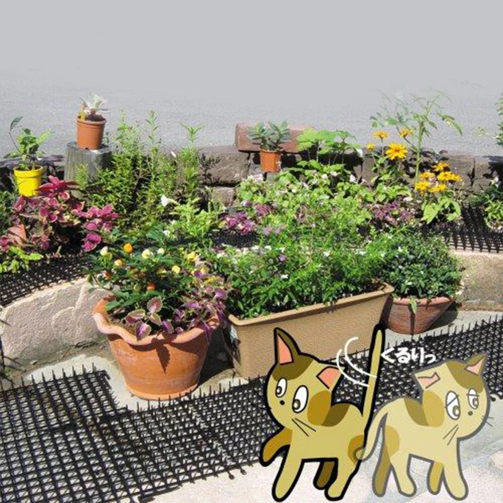 Vrt Mačka Scat Mat - Mačke in Pse Repelenti Mat Plastično Konico-Vodenje psov in mačk iz kopanje (2Meters-6.5 ft)
