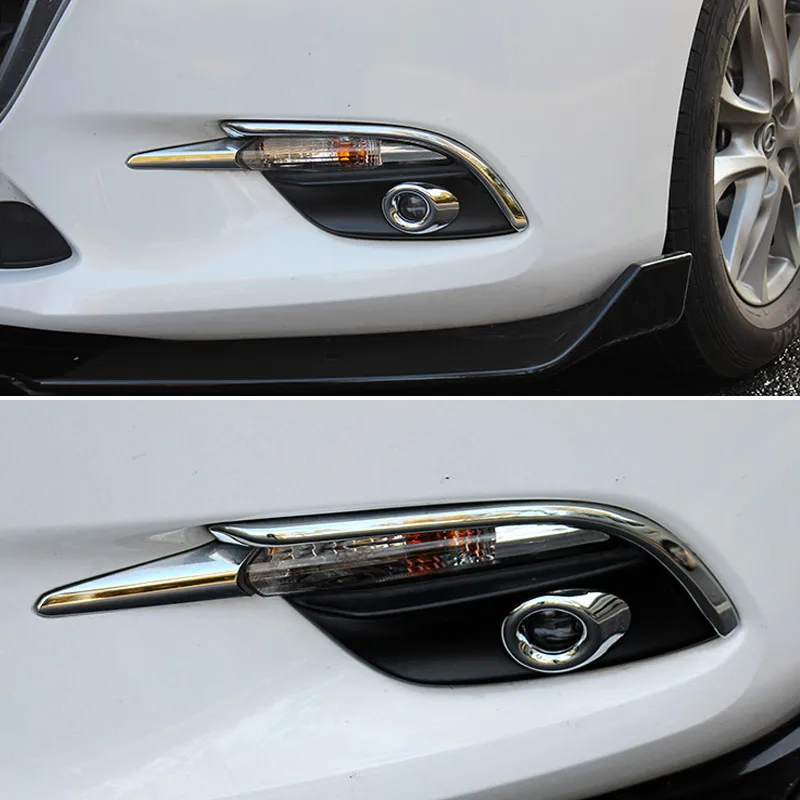 Vtear Za Mazda 3 hatchback limuzina Axela 2017-2019 Sprednje Luči za Meglo obrvi Trakovi trim kritje Zunanji okrasni dodatki