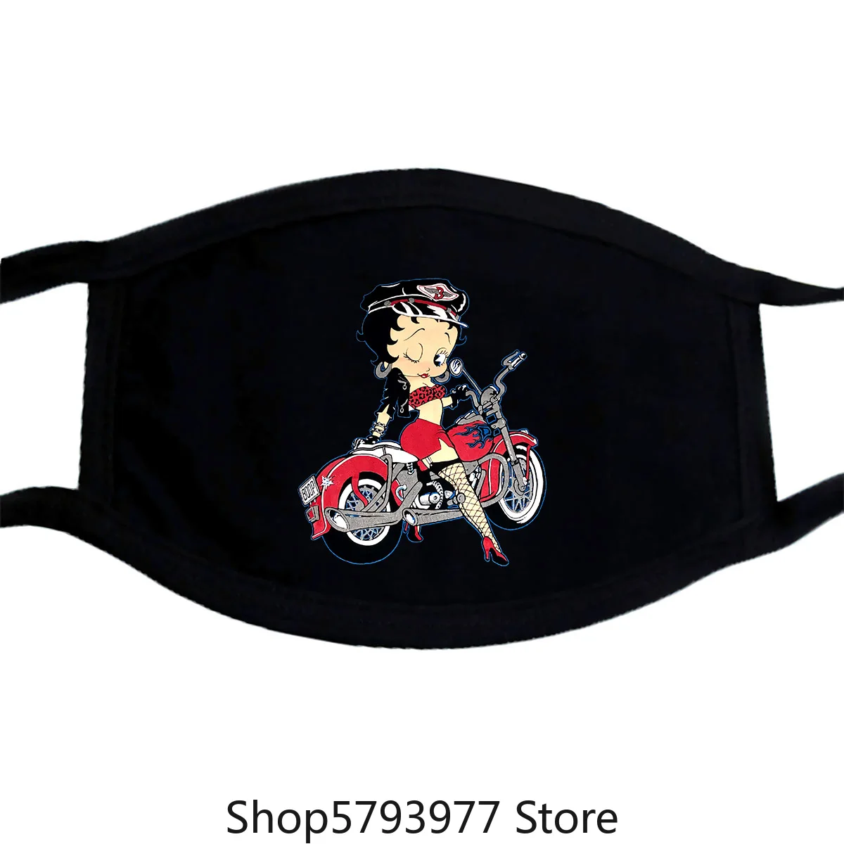 Vtg 1992 Betty Boop Motocikel Grafični Masko Original Redkih L