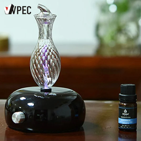 VVPEC N3 Les & Stekla Aromaterapija Eterična Olja Difuzor LED Luč Air za Aromo Razpršilo Vlažilnik Kul Megle Maker Za Dom