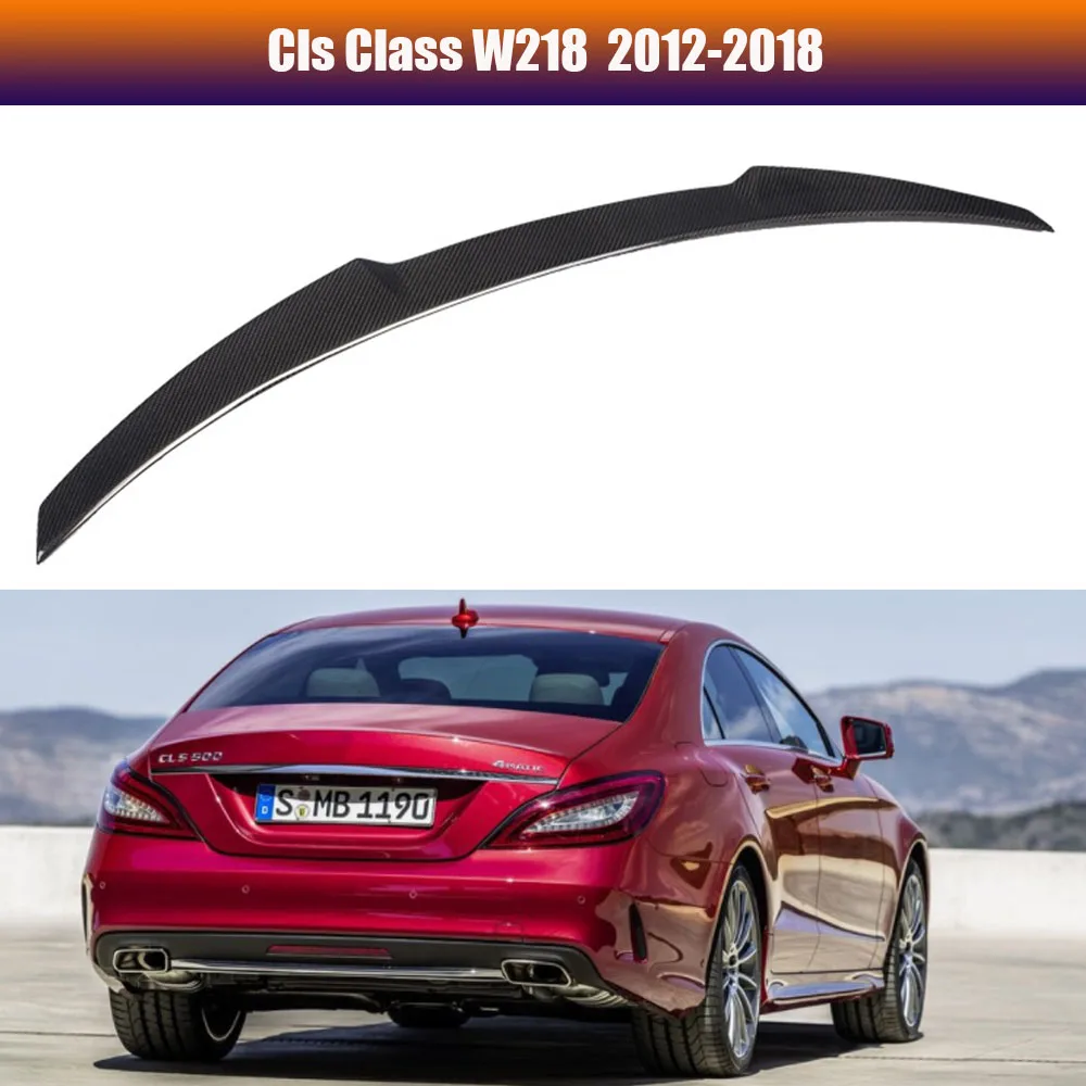 W218 Ogljikovih Vlaken CS Spojler Za Mercedes-benz CLS Razred C218 Limuzina 2012-2018 CLS250 CLS350 CLS3 Prtljažniku Avtomobila Krila Spojlerji