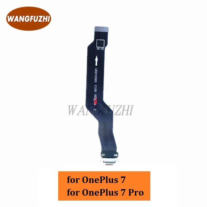 WANGFUZHI Original za OnePlus 7 7 Pro Polnjenje prek kabla USB Vrata Flex Kabel Nadomestni Del