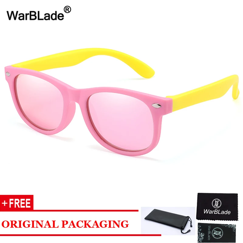 WarBlade Otroci sončna Očala Otrok Polarizirana sončna Očala TR90 Fantje Dekleta Silikonska zaščitna Očala Baby UV400 Očala oculos de sol