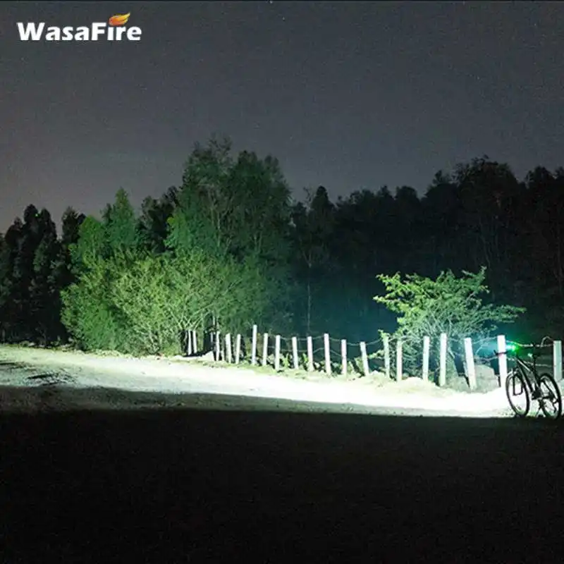 WasaFire 18000Lumen Kolesarske Luči 9* T6 LED Glavo Spredaj na Prostem, Kolesarska Svetlobe Glavo svetilko, Baklo Kolesarske luči + 9600mAh baterije