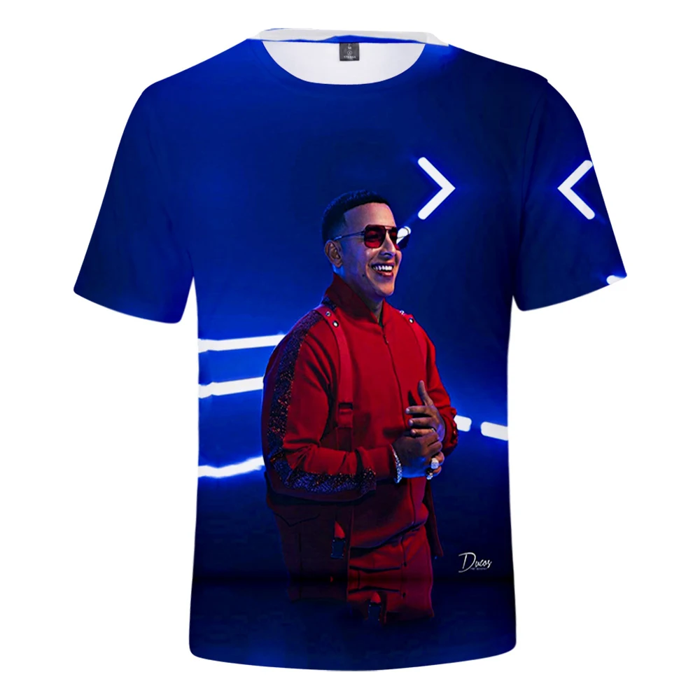 WAWNI Daddy Yankee Unisex Modna Kratkimi Rokavi Tshirt Harajuku Hip Hop Ulične Prosti čas Poliester Harajuku Tee Shirt 2020