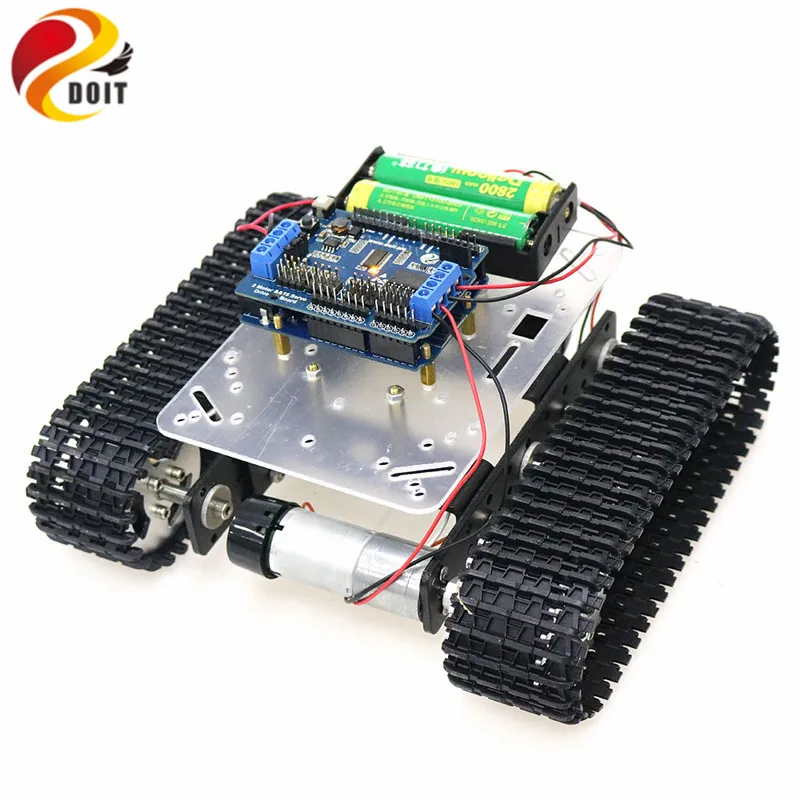 WiFi RC Smart Robot Tank Šasija z Dvojno DC Motor+ ESPduino Razvoj Penzion+ Motor Voznik Odbor za DIY Arduino Projekta T100