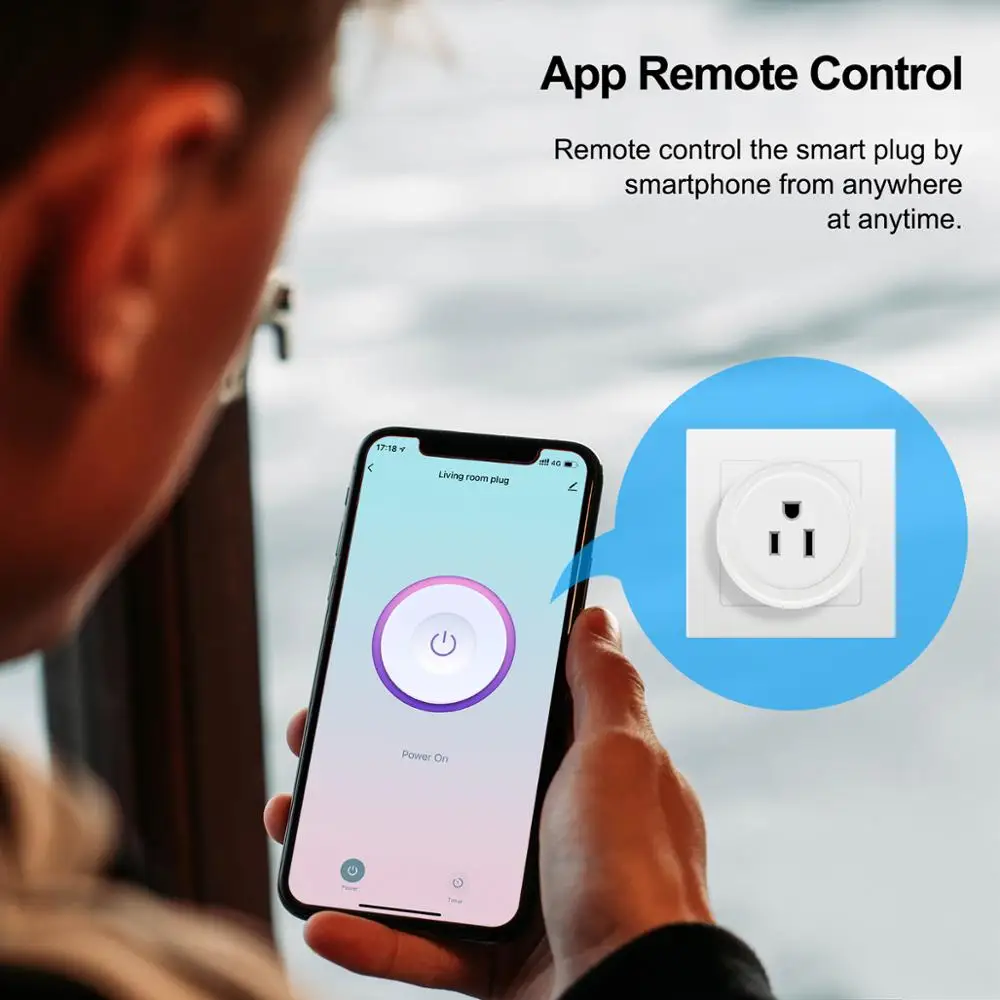 Wifi Smart Plug NAS, Mini Vtičnica Vtičnica, Timing Glas Smart Življenje App Remote Control, Delo z Google Doma Alexa, Ni Potrebno Hub