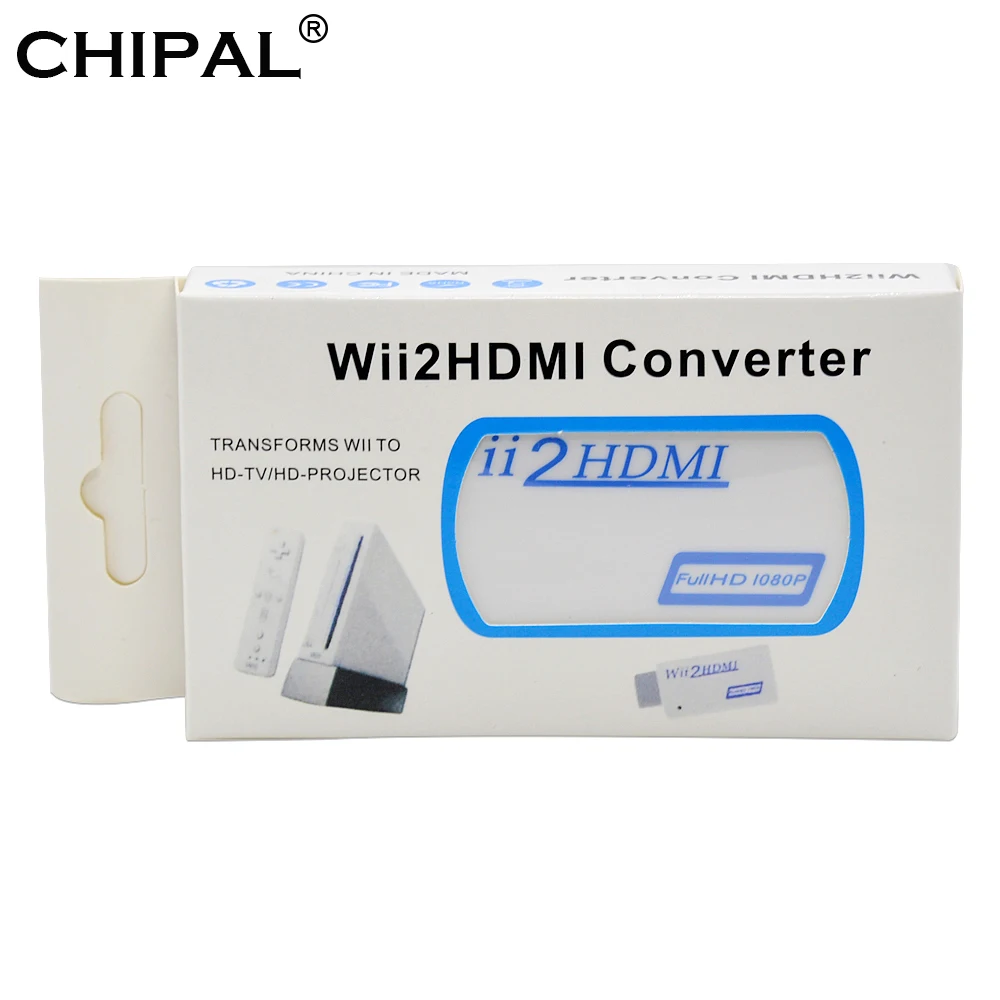 Wii2HDMI Adapter Izvirni Paket Full HD 1080P 720P HDTV Monitor Zaslon Za Wii, da HDMI Pretvornik 3.5 mm Audio Video Izhod