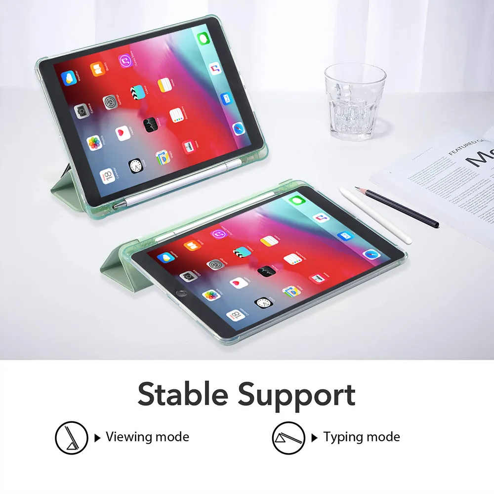 Wildflowers Za Zrak 4 Silikona Primeru iPad Pro 2020 10.5 z Svinčnik Imetnik 10.2-inch 8. Generacije 7. 12,9 Pro 2018 Mini