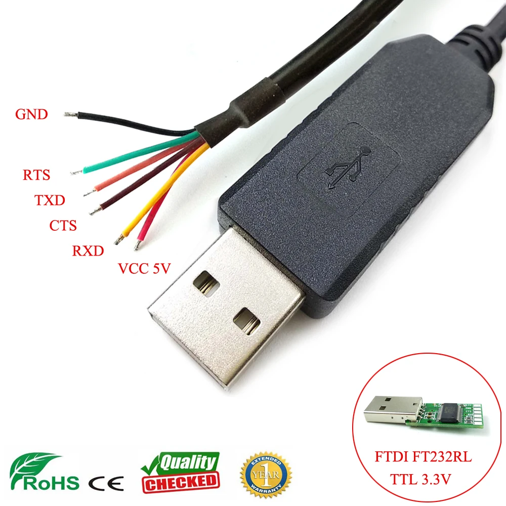 Win8 10 ftdi ft232r usb uart ttl 3.3 v, smo flash program prenesete kabel ttl 232r 3v3 smo