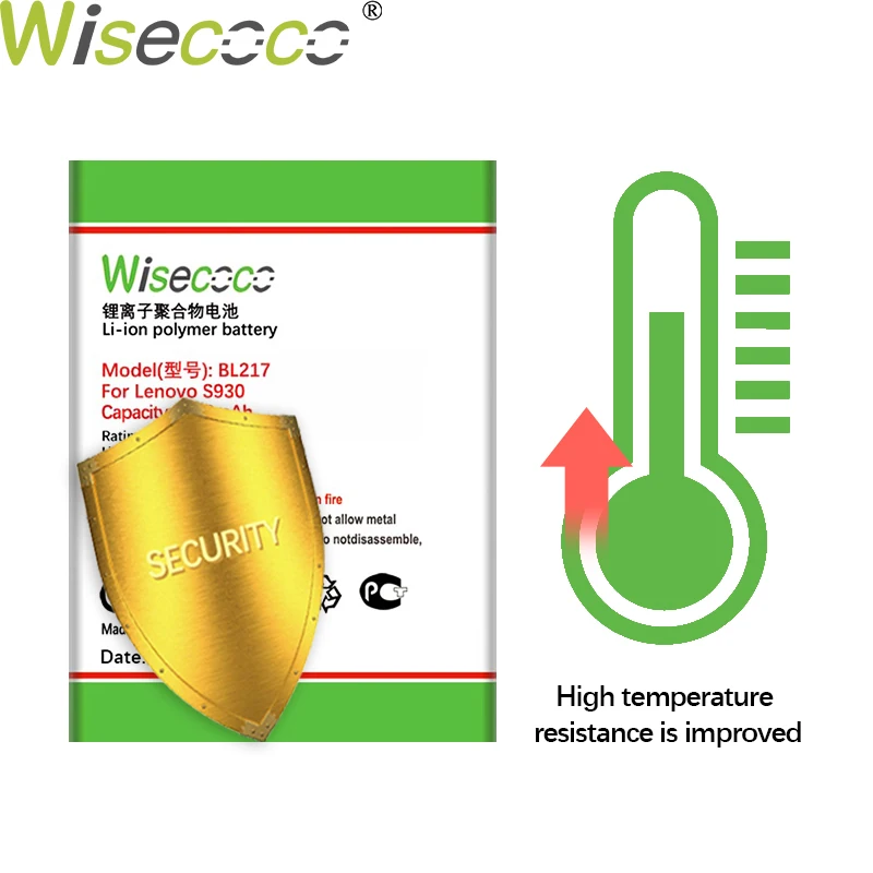 WISECOCO 4400mAh BL217 Baterija Za Lenovo S930 S939 S938T Mobilnega Telefona, ki je Na Zalogi +Številko za Sledenje