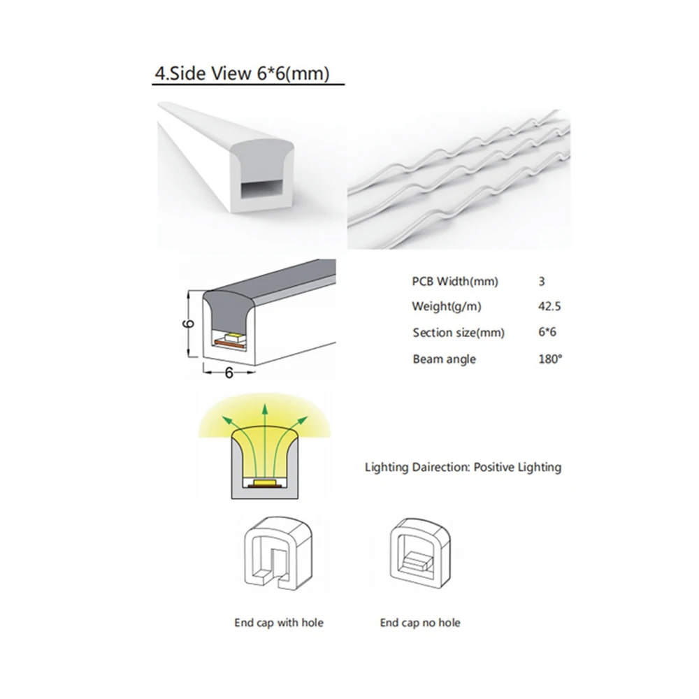 WS2812B WS2811 LED Neon Vrv Cev silikagel Prilagodljiv Trak Svetlobe Mehko Lučka Cev IP67 Neprepustna za Dekoracijo 1m 2m 3m 4m 5m