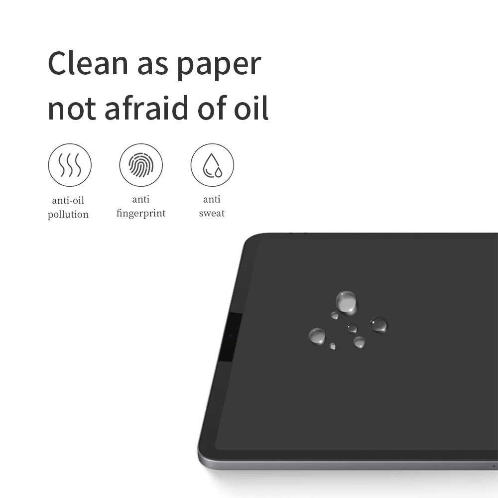 Wsken Papir Kot Zaščitnik Zaslon Film Mat PET Anti Glare Slikarstvo za Apple iPad z 9.7 Pro Zraka 1 2 3 10.5 11 Novih 10.2-Inch