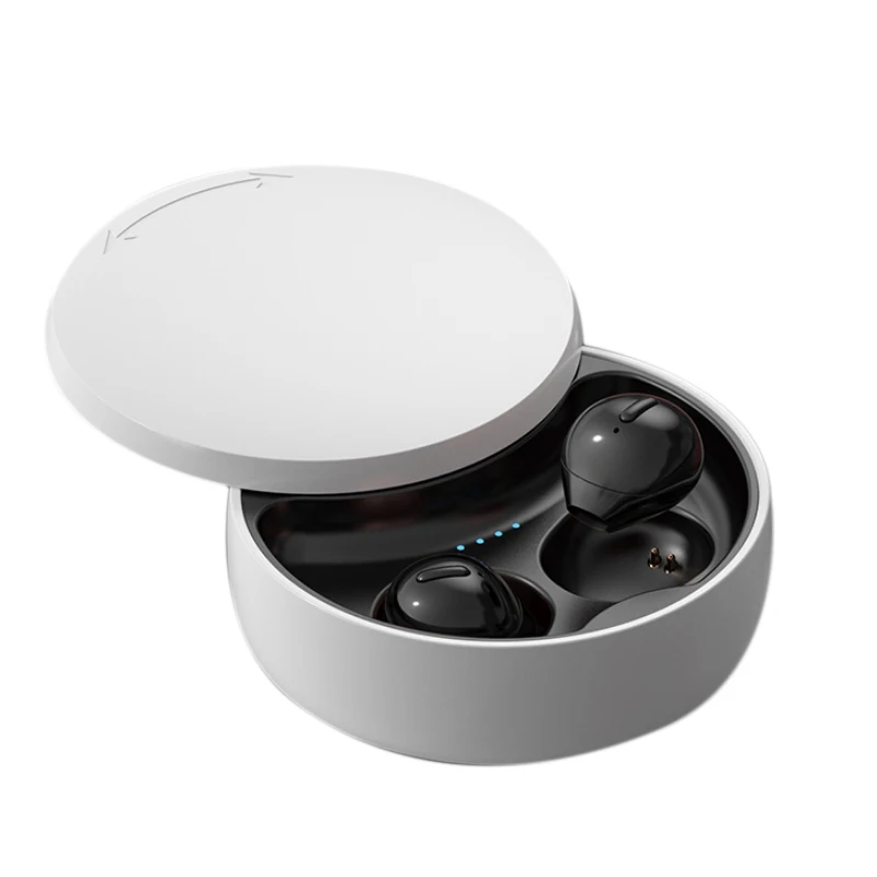 X21S Brezžična tehnologija Bluetooth 5.0 Mini Športne Slušalke s Polnjenjem Primeru, Črna