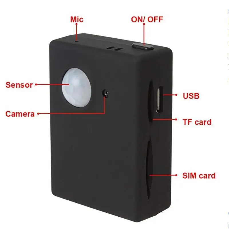 X9009 GPS tracker Mini Smart Wireless PIR Detektor Gibanja Senzor za Podporo HD Kamera SMS, MMS GSM Anti-theft Alarmni Sistem MS-X9009