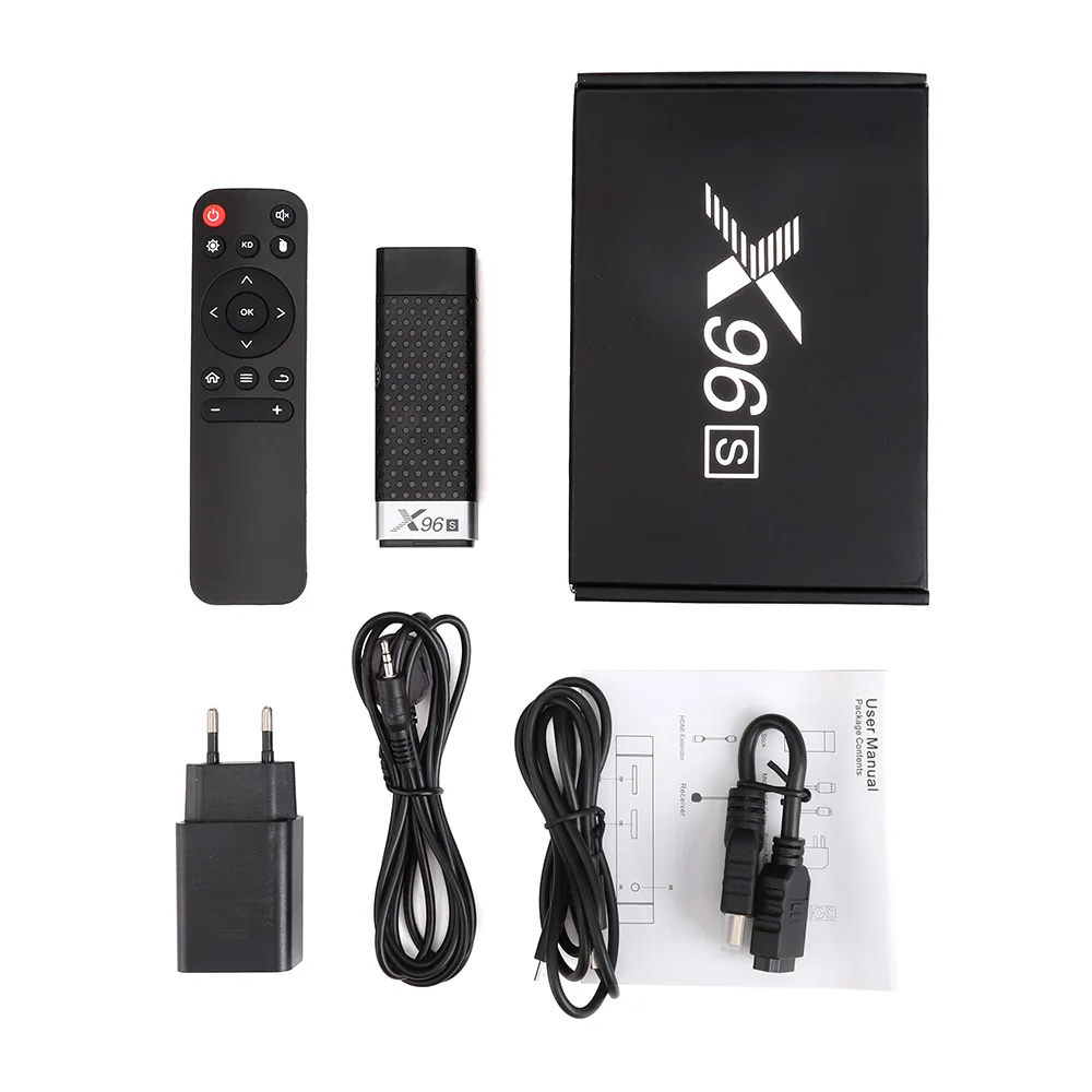 X96S Android TV Stick & Android 9.0 Zaslon ključ Quad Core Amlogic S905Y2 Wifi 4G 32GB RAM ROM Bluetooth Smart TV Box
