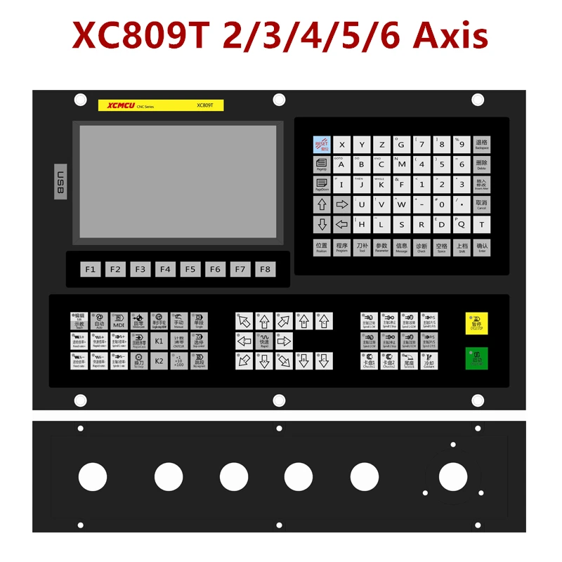 XC809T 2/3/4/5/6 Os Večnamensko CNC Stružnica Upravljavec z Orodjem Revije podporo G-oznaka ATC FANUC Digitalni Vretena