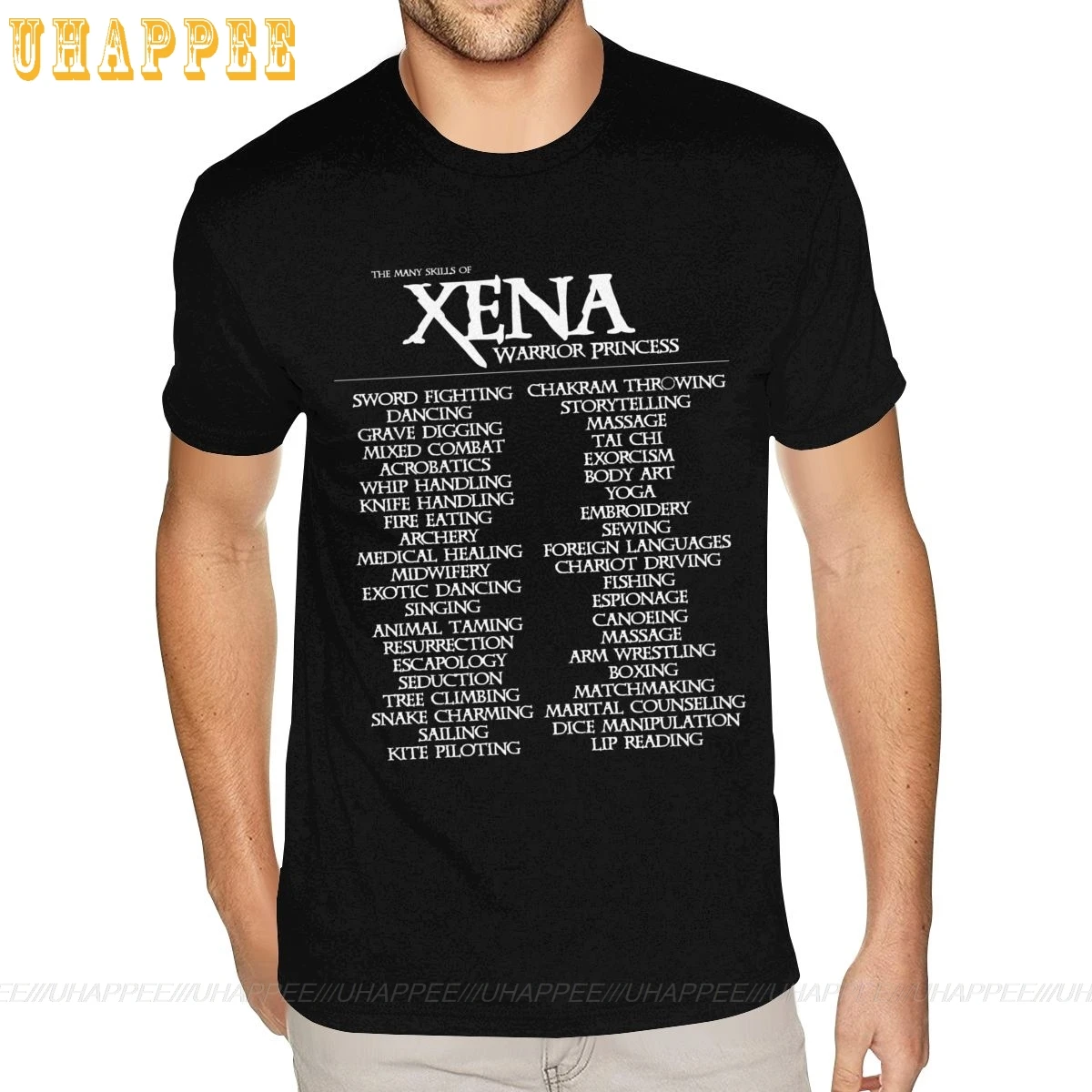 Xena Warrior Princess Imajo Veliko Spretnosti, Natisnjeni T-majice S-6XL Moških Smešno Graphic T-majice