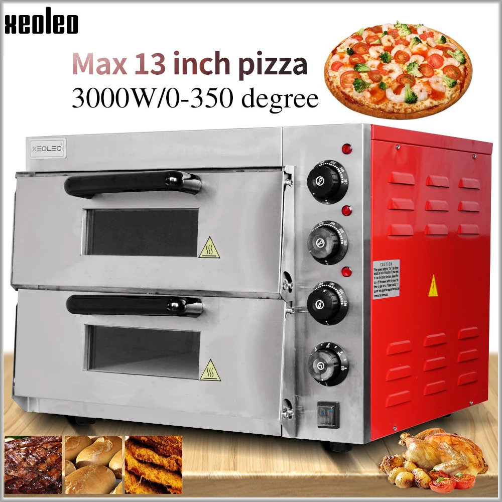 XEOLEO Pizza pečica, Električna pečica pečenje 13inch Navpično Krušne peči Komercialne peko Kruha stroj z Az odbor 3000W