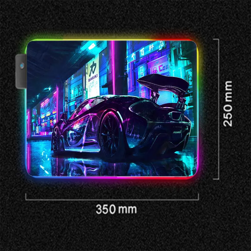 XGZ Kul Avto RGB Igro Igralca Ploščica Tipkovnica Prenosnik Barva Svetlobe LED Gaming PC Gaming Mouse Pad Hitrost Gaming Oprema Pisarniški Mat