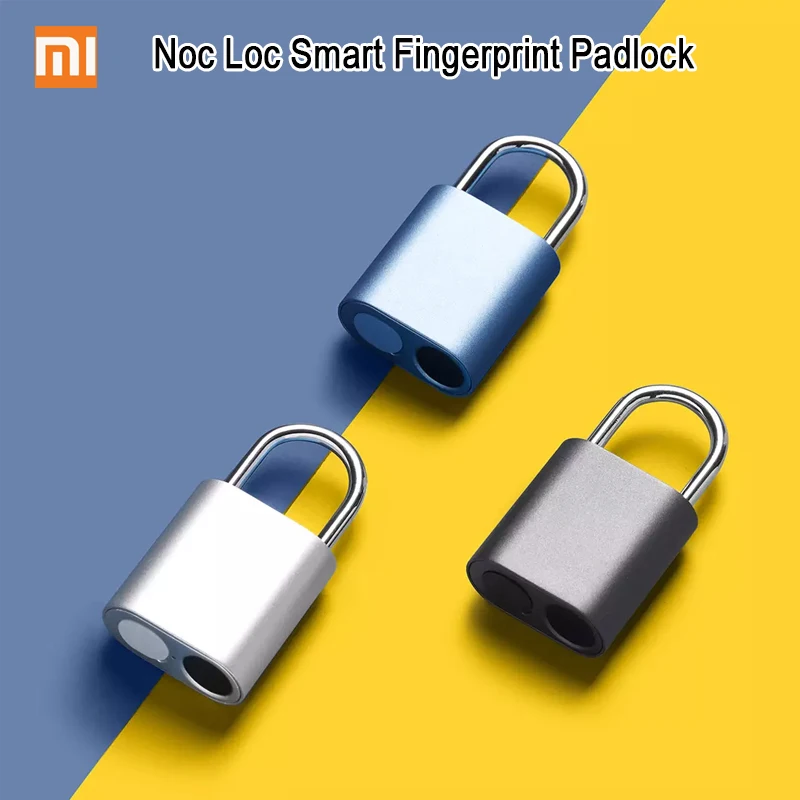 Xiaomi Noč Loc Smart Prstnih Ključavnico IPX7 Nepremočljiva USB za Polnjenje Elektronskih Prenosnih Zaklepanje Hitro Odkleni Home Safety Lock