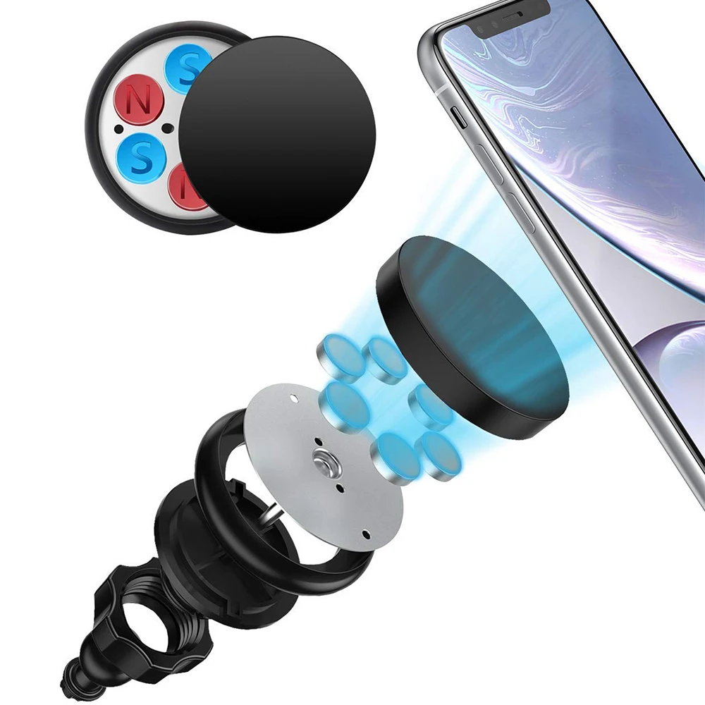 XMXCZKJ Magnetna Avto, Mobilni Mobilni Telefon, Držalo za Montažo gibljiva Roka Univerzalna GPS Pametni Magnet Stojalo Podpora Za iPhone X 8 XS