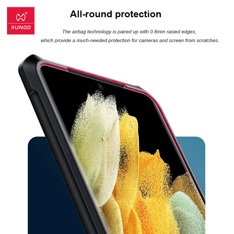 XUNDD Zaščitnik Ohišje Za Samsung Galaxy S21+ 5G Shookproof Primeru S-zračna Blazina Tehnologije, S Kamero & Screen Protector,Telefon Primeru
