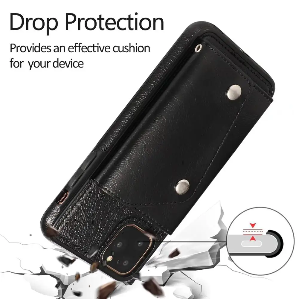 XXx Stilsko multi-card položaj za iPhone12 Mini 11Pro max 7 8 plus X XR XS max mobilna denarnica 360 Stopnja zaščite zasnova