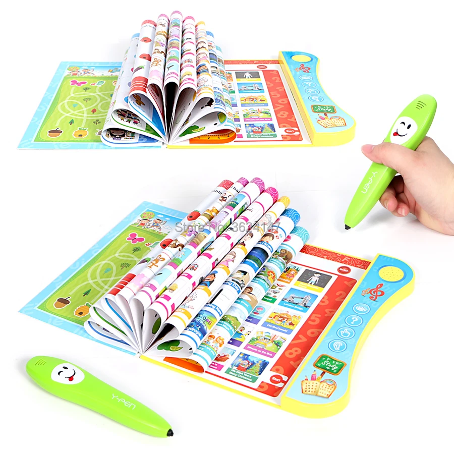 Y-Knjiga Bogato vsebino učenje angleščine Glas učenje knjigo z smart logic pero inteligence v Izobraževalne učenje igrače, knjige za otroka