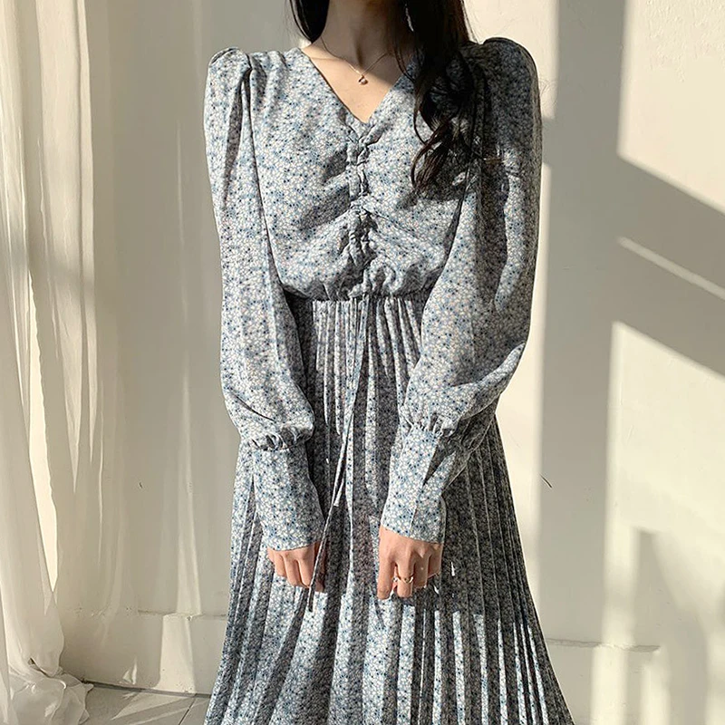 YAMDI pomlad poletje 2020 stranka vintage obleke a-line ženska elegantna obleka ženske tiskanja korejski visoko pasu mozaik žamet vestido