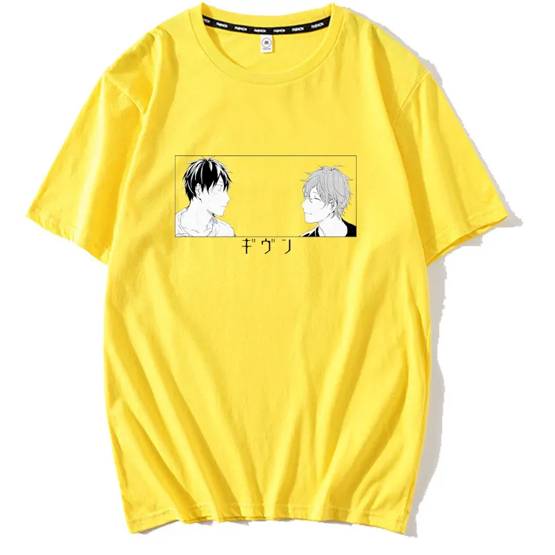 Yaoi Bl Glede Yaoi Glede Anime Manga Glasbe Tshirts Moški Modni Poletne Majice Ulične Harajuku Smešno Svoboden Vrhovi
