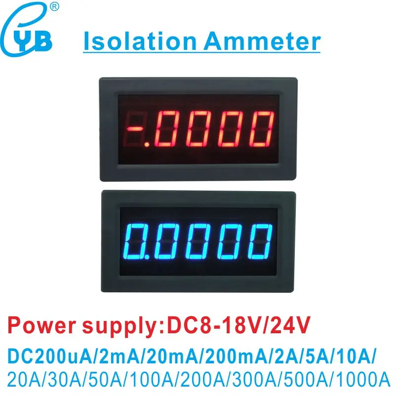YB5145BI DC Izolacijski Ampermeter LED 0.56