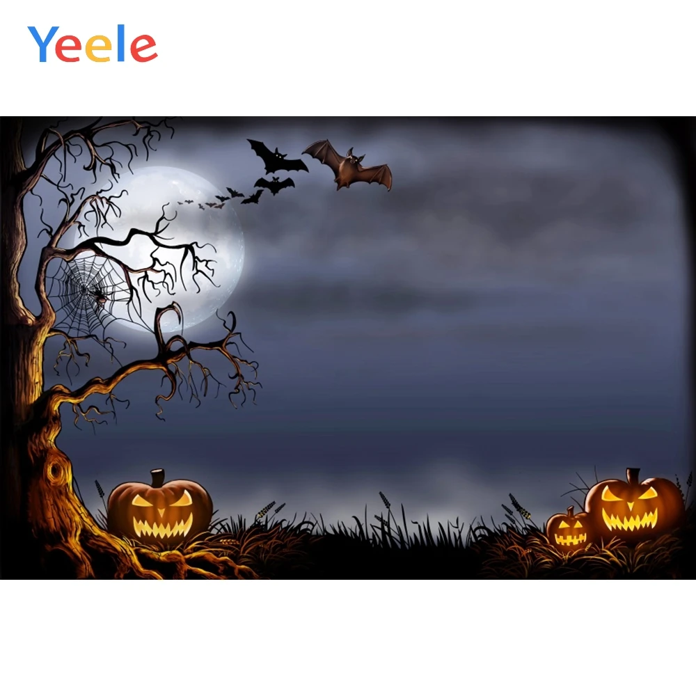 Yeele Happy Halloween Duha Pumpkin Lantern Ozadje za Fotografiranje Fotografske Kulise za Photo Studio Rešitve Photozone