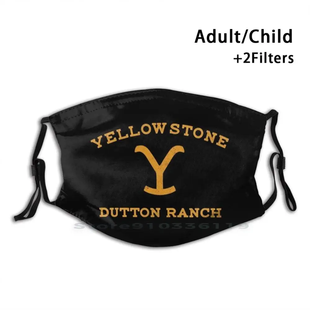 Yellowstone Ranch Odrasli Otroci Stroj Smešno Masko S Filtrom Yellowstone Yellowstone National Park John Dutton Beth Dutton