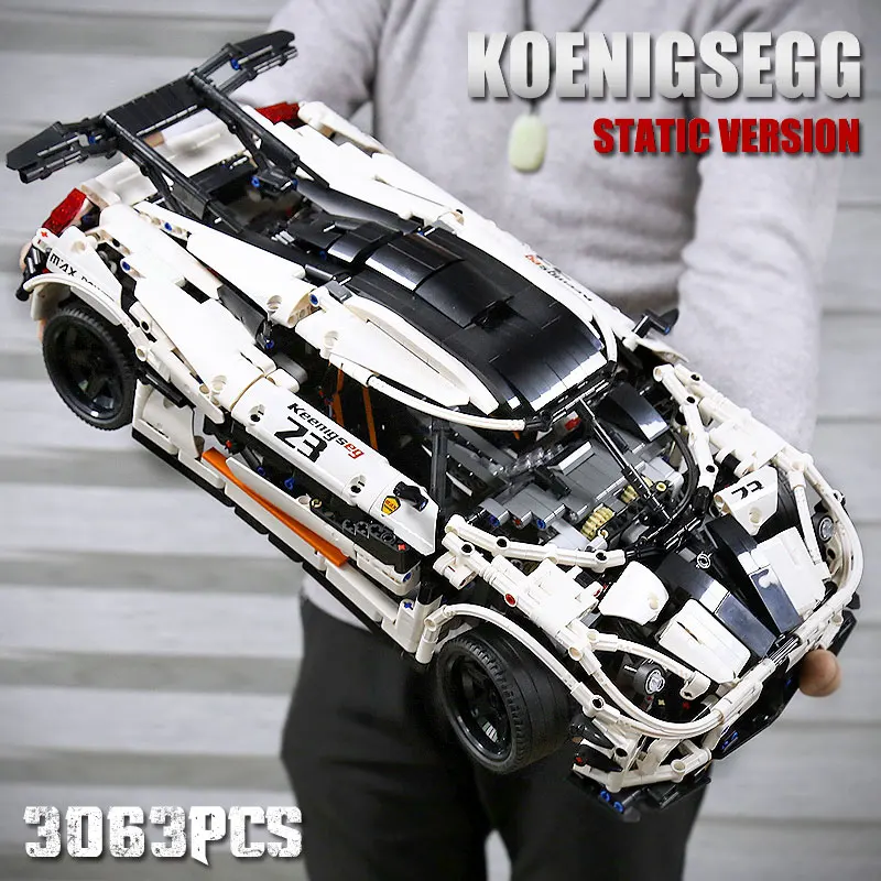 Yeshin 23002 Tehnične Avto Združljiv Z MOC-4789 Koenigsegg:1 Avto Model Igrače Stavbe, Bloki, Opeke Otroci Darila Božič