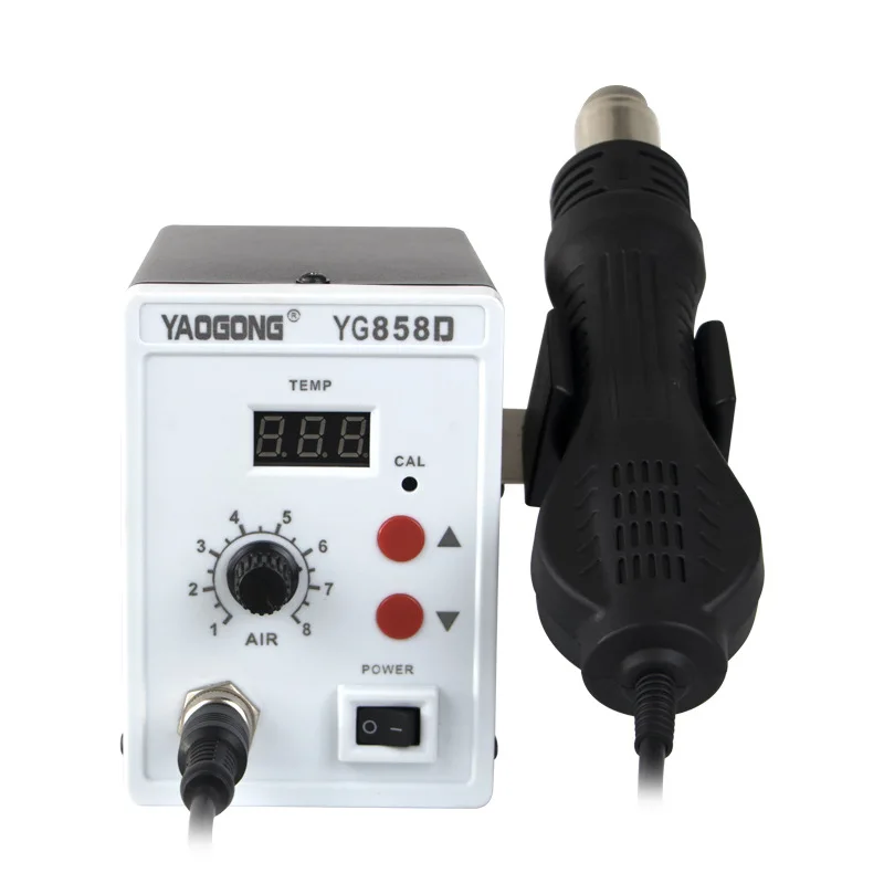 YG858D Digitalni prikaz termostat vroč zrak pištolo Mobilni telefon popravila varjenje zračno puško konstantno temperaturo desoldering postaja nova