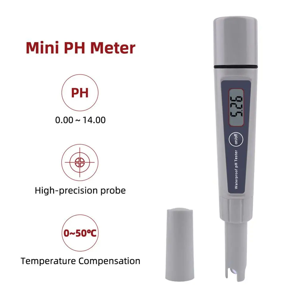 Yieryi Novo PH-032K Nepremočljiva Mini pH Meter ATC digitalni tester kakovost vode natančnost 0.1 fish tank akvarij pH tester