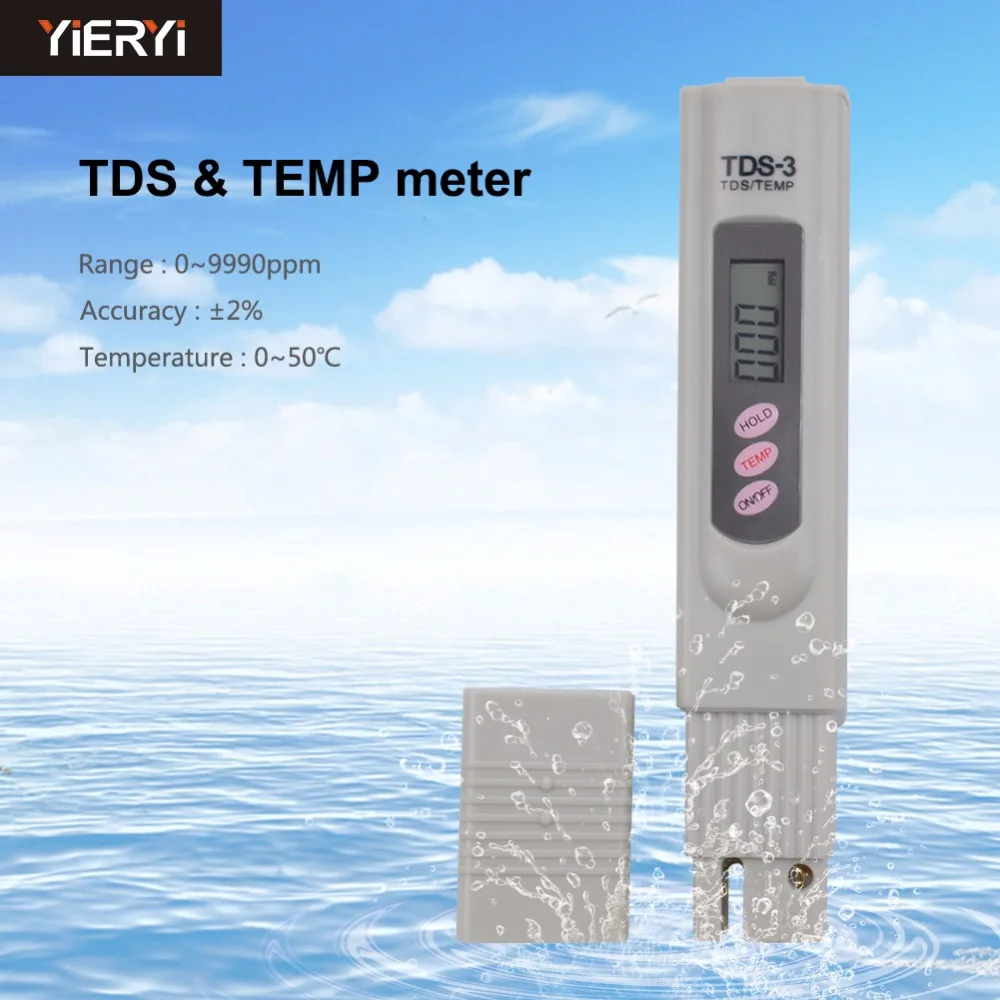 Yieryi TDS-3 Digitalni TDS Meter Tester Filter Kakovosti Vode Čistosti akvarij tester